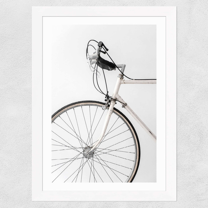338 White Minimal Bicycle Wide White Frame
