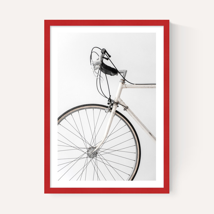 338 White Minimal Bicycle
