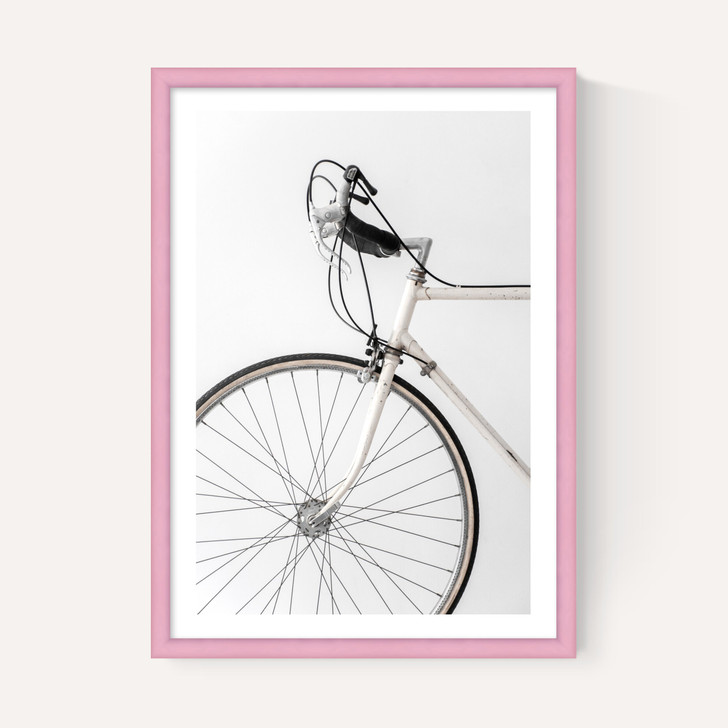 338 White Minimal Bicycle