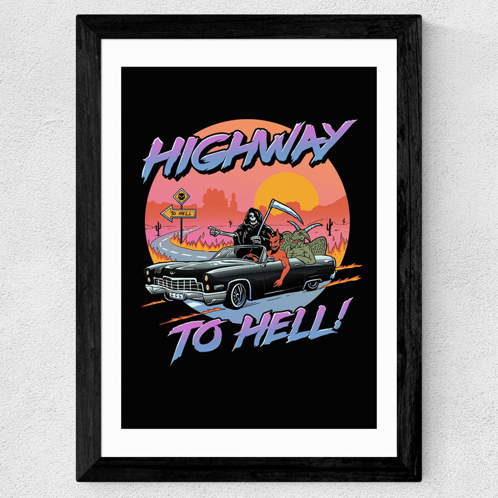 Highway to Hell Wide Black Frame Highway to Hell Wide Black Frame