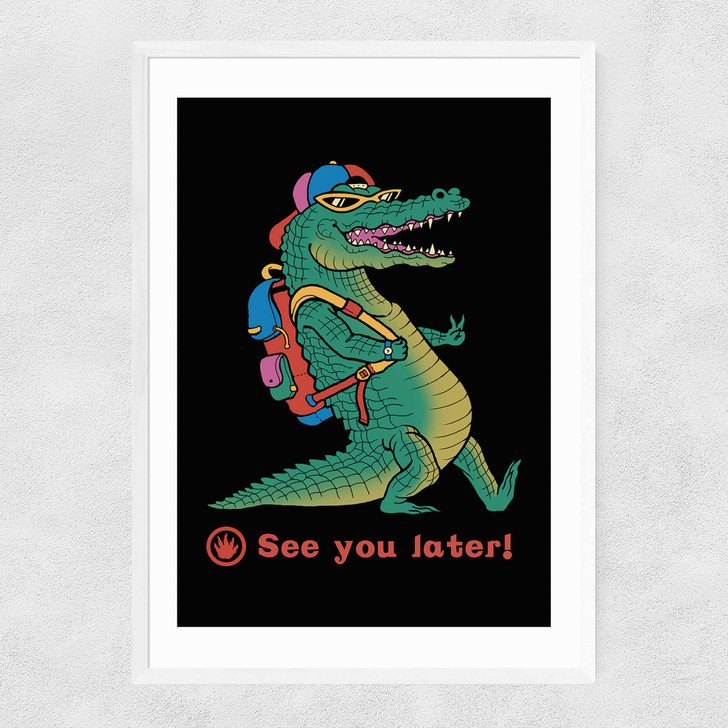 See You Later Narrow White Frame See You Later Narrow White Frame