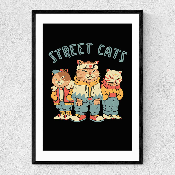 Street Cats Narrow Black Frame