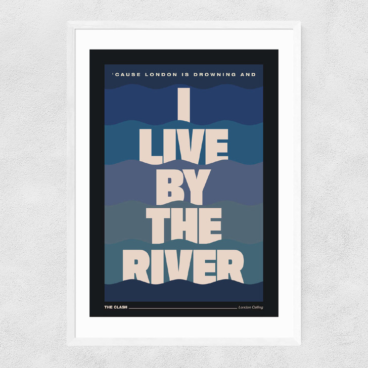 By the River Narrow White Frame By the River Narrow White Frame