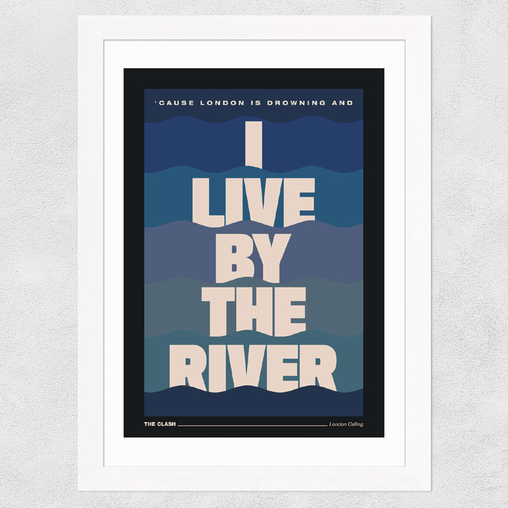 By the River Wide White Frame By the River Wide White Frame