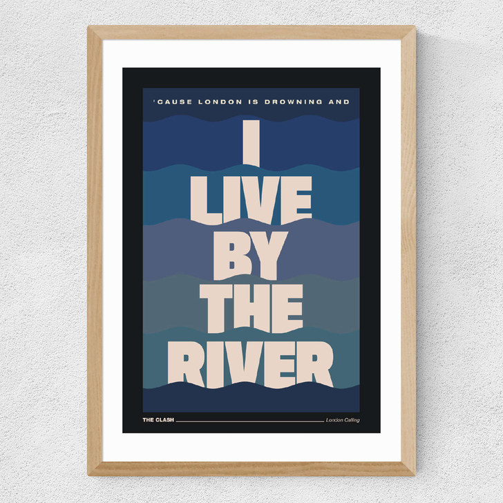 By the River Medium Oak Frame