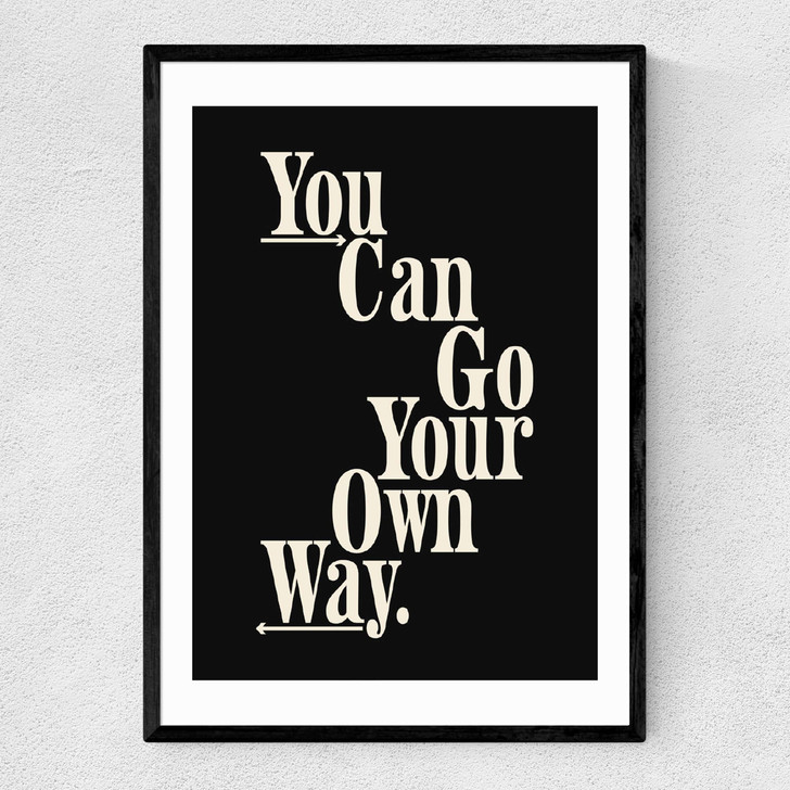 Own Way Narrow Black Frame
