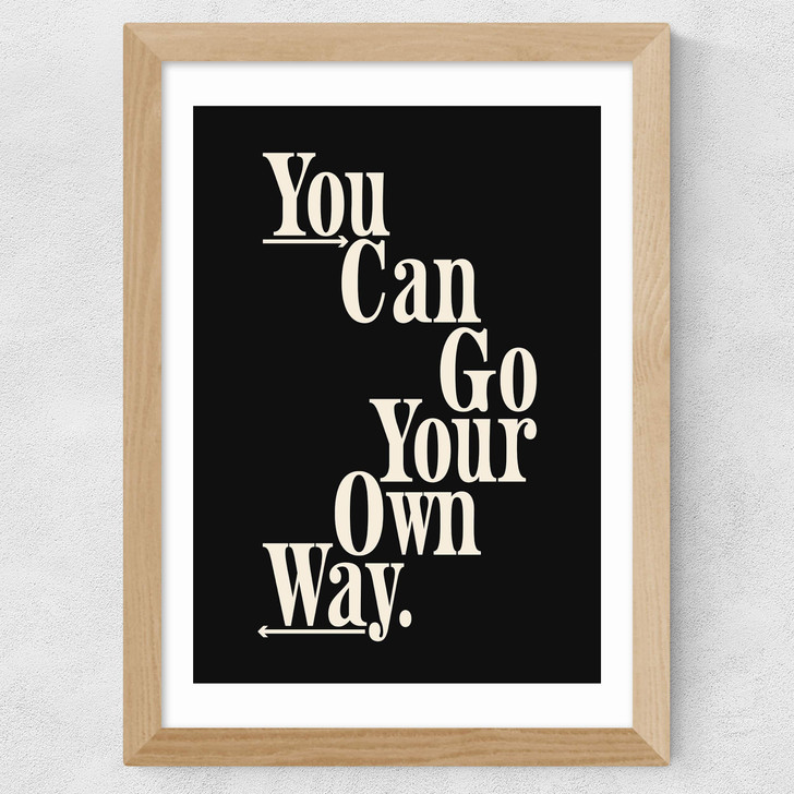 Own Way Wide Oak Frame