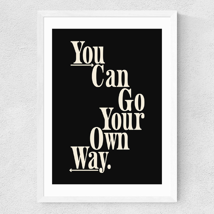 Own Way Medium White Frame