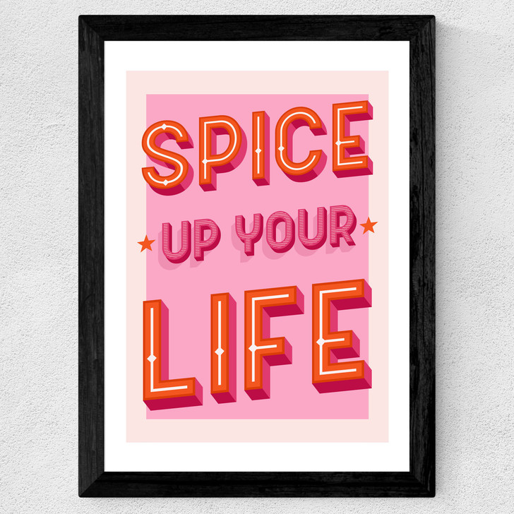 Spice Up Your Life Wide Black Frame Spice Up Your Life Wide Black Frame