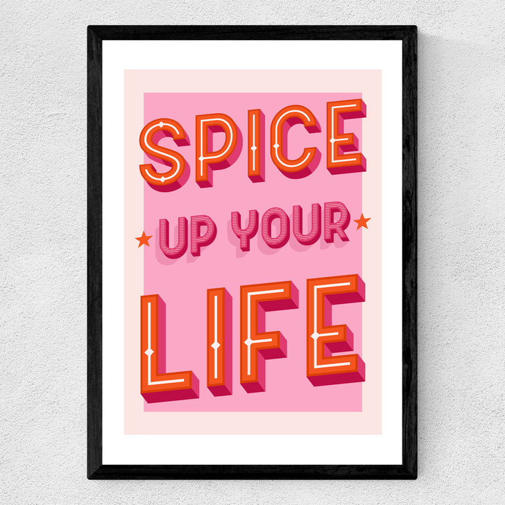 Spice Up Your Life Medium Black Frame