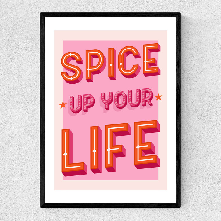 Spice Up Your Life Narrow Black Frame