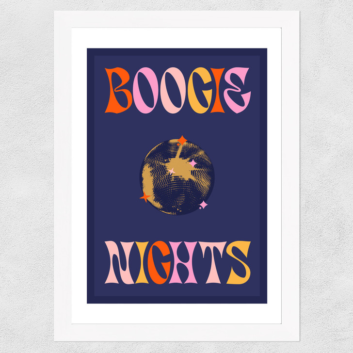 Boogie Nights Wide White Frame Boogie Nights Wide White Frame