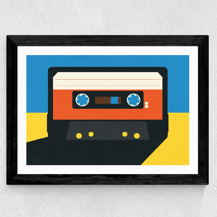 Black Tape Wide Black Frame
