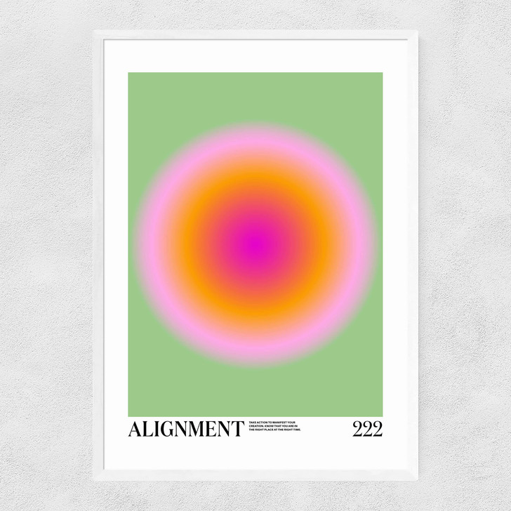 Alignment Narrow White Frame