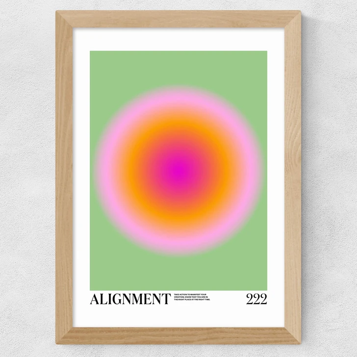 Alignment Wide Oak Frame