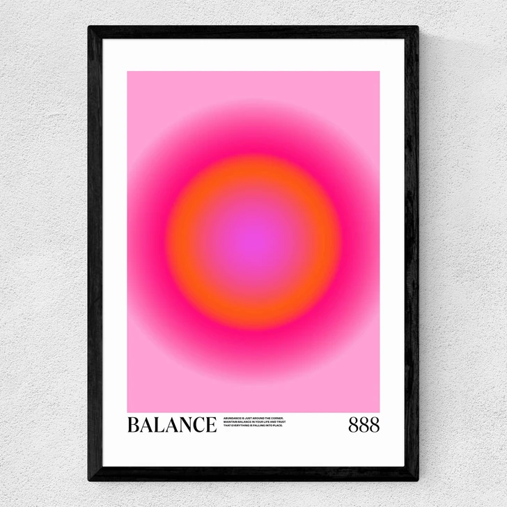Balance by Tiger Spirit Prints Medium Black Frame