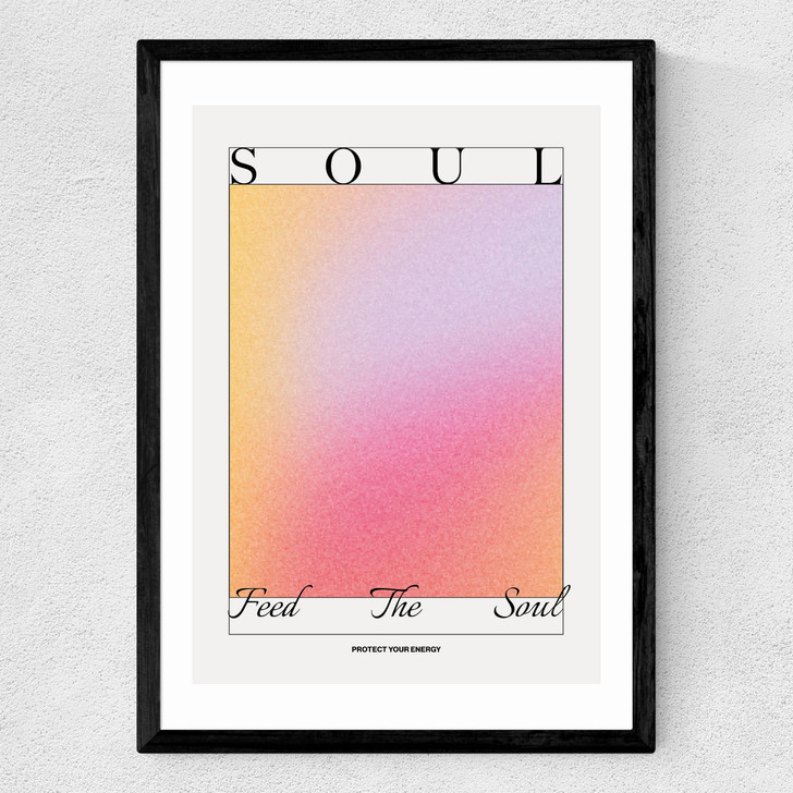 Feed The Soul Medium Black Frame