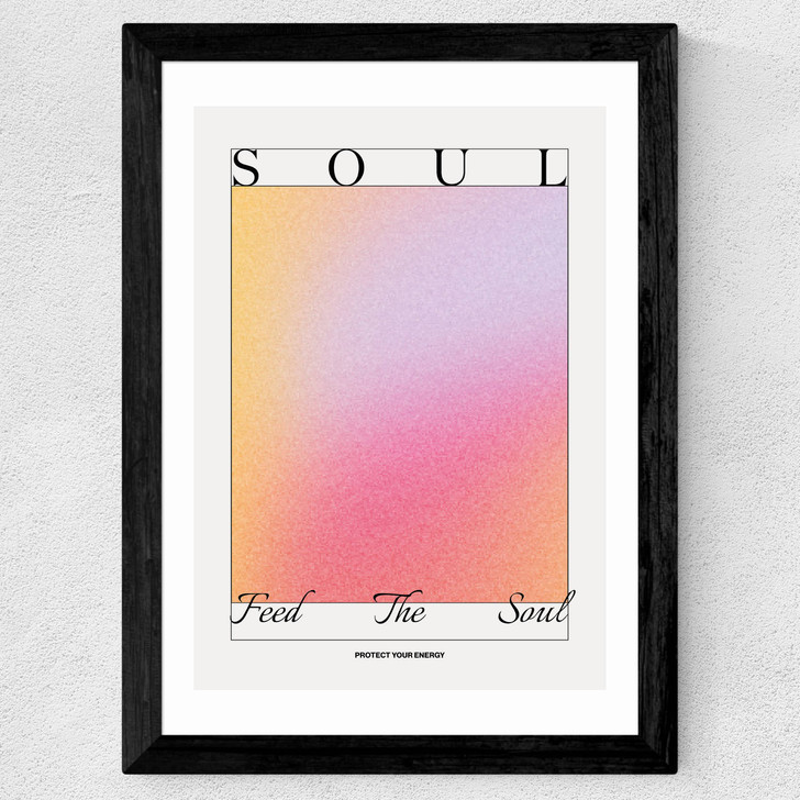 Feed The Soul Wide Black Frame