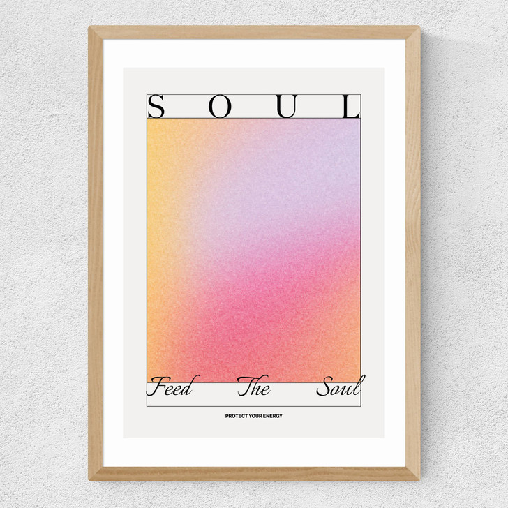 Feed The Soul Medium Oak Frame