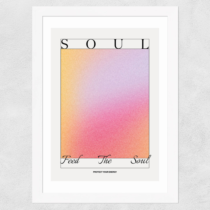 Feed The Soul Wide White Frame