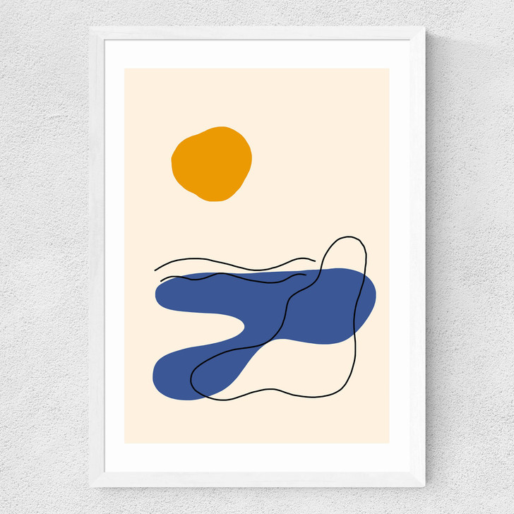 Cornwall Dance Medium White Frame Cornwall Dance Medium White Frame