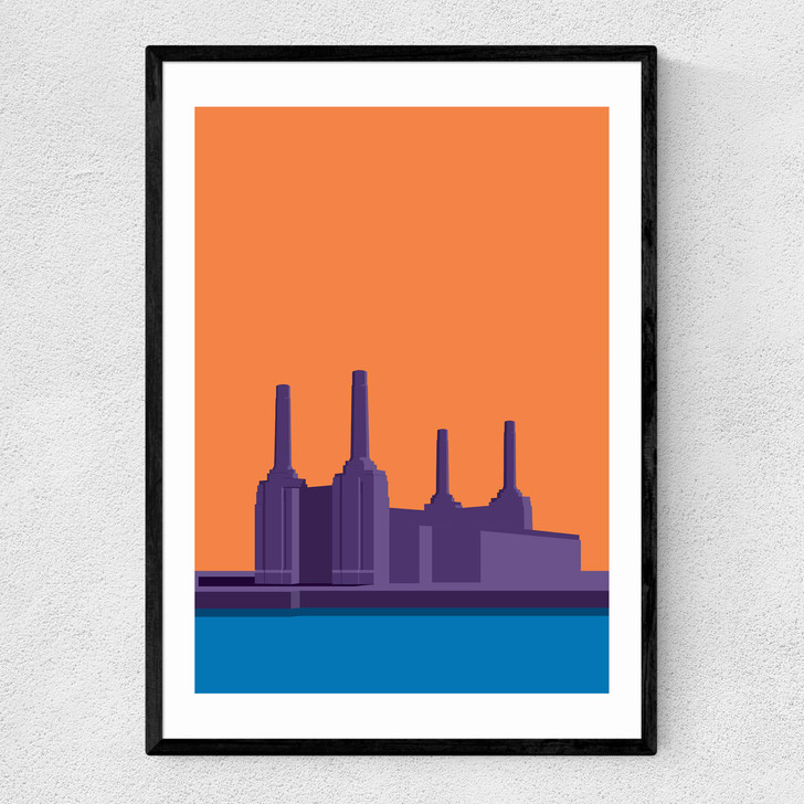 Battersea power station by Sean Butler Narrow Black Frame Battersea power station by Sean Butler Narrow Black Frame