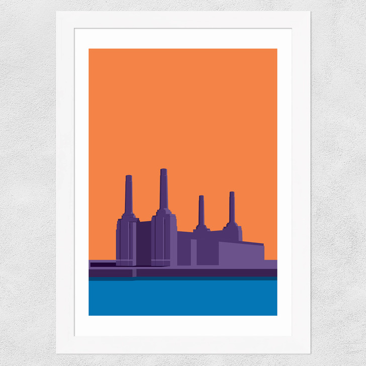 Battersea power station by Sean Butler Wide White Frame Battersea power station by Sean Butler Wide White Frame