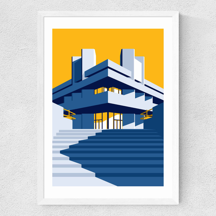 National Theatre 2 Medium White Frame National Theatre 2 Medium White Frame