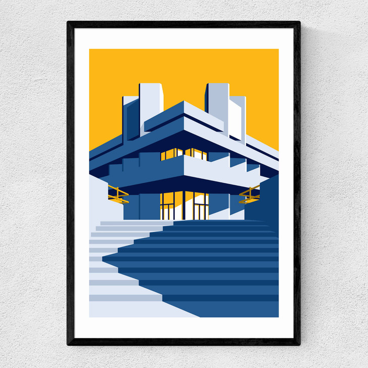 National Theatre 2 Narrow Black Frame