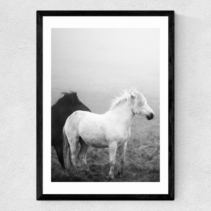 Iceland Fog Medium Black Frame