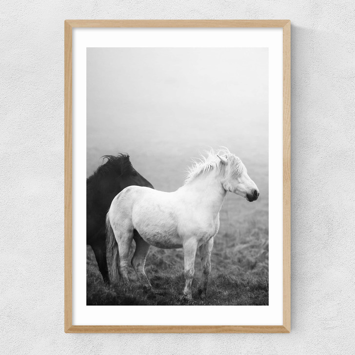 Iceland Fog Narrow Oak Frame