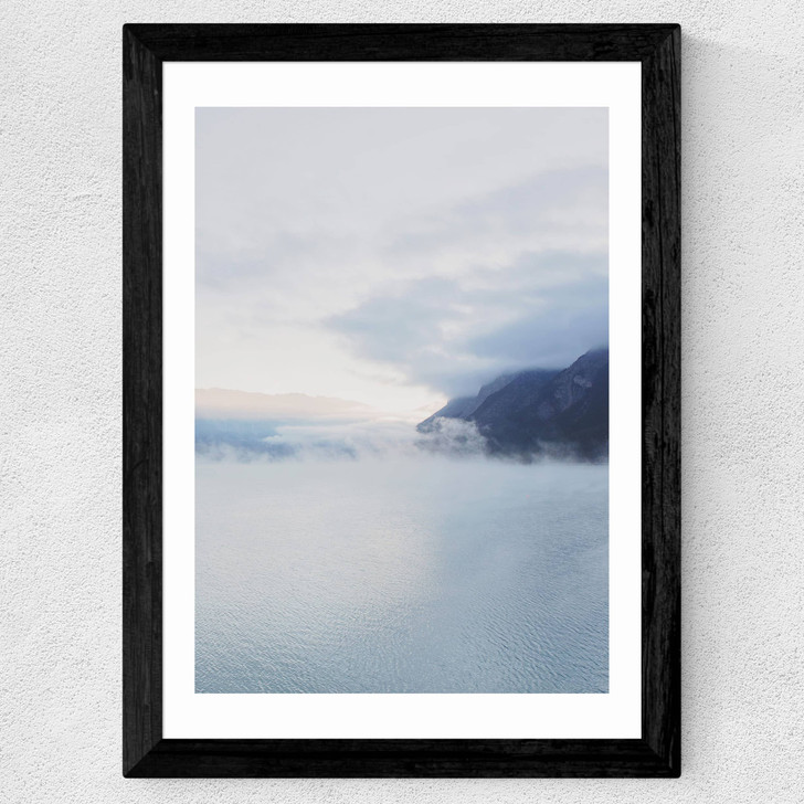 Lake Mist II Wide Black Frame Lake Mist II Wide Black Frame