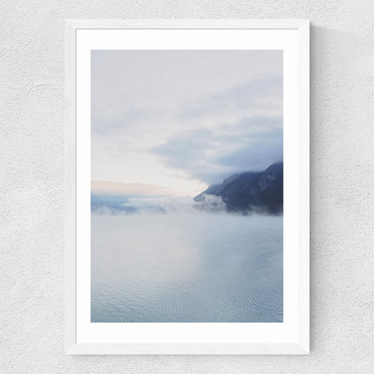 Lake Mist II Medium White Frame Lake Mist II Medium White Frame