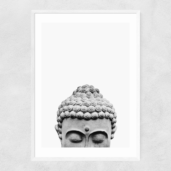 Siddhartha I Narrow White Frame