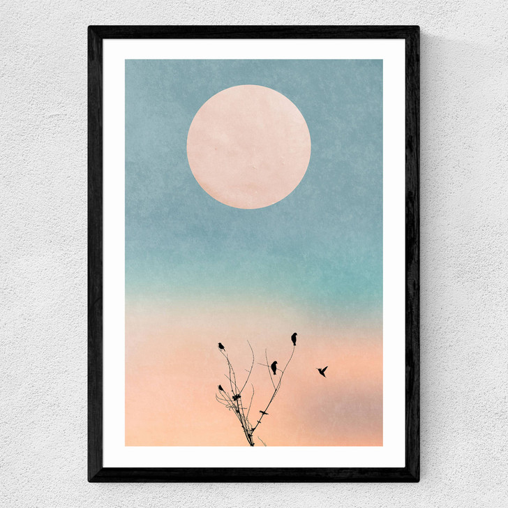 Waking Up Warm Medium Black Frame