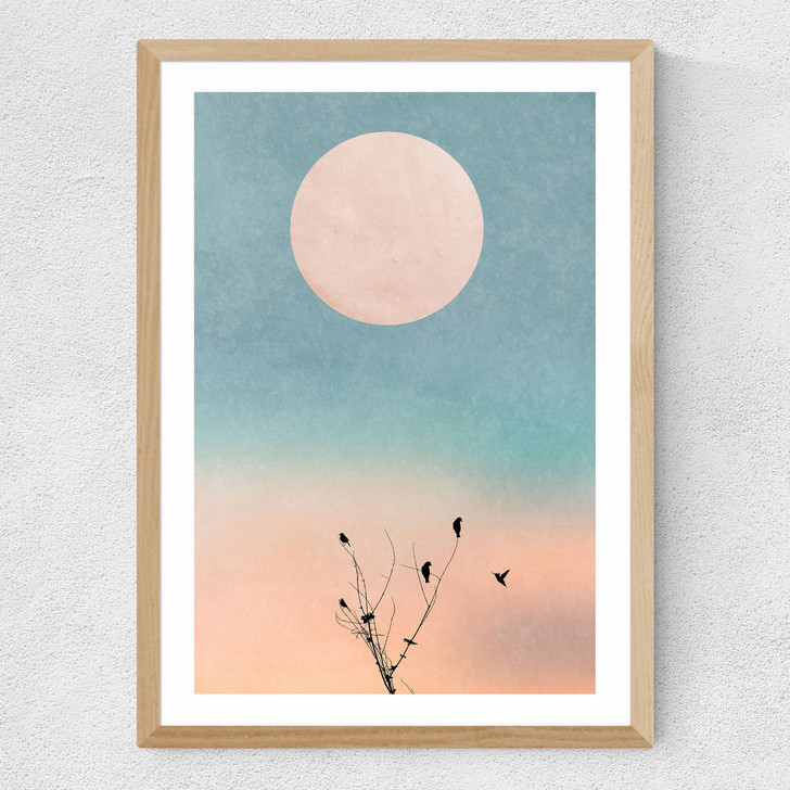 Waking Up Warm Medium Oak Frame