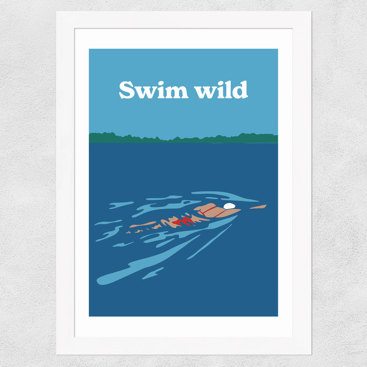 Swim Wild Wide White Frame