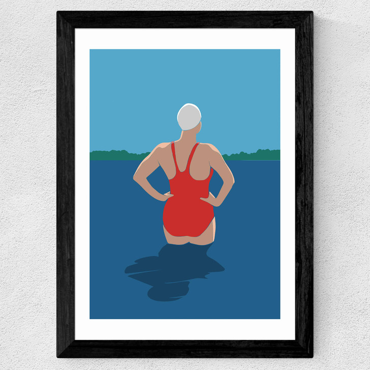Wild Swimmers I Wide Black Frame Wild Swimmers I Wide Black Frame