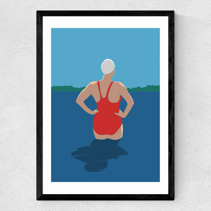 Wild Swimmers I Medium Black Frame