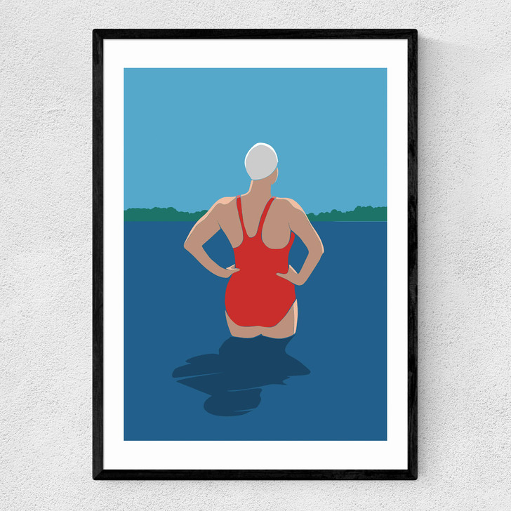 Wild Swimmers I Narrow Black Frame