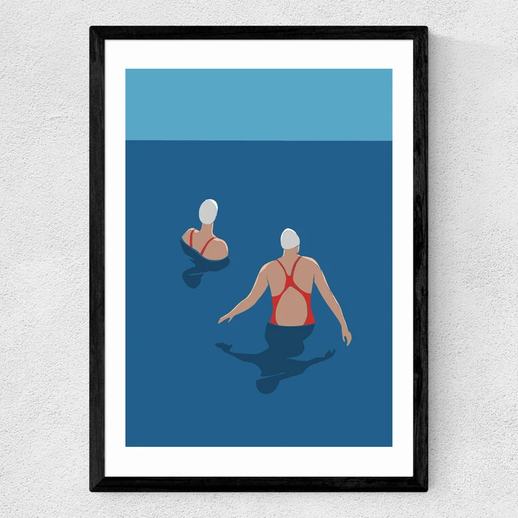 Wild Swimmers II Medium Black Frame