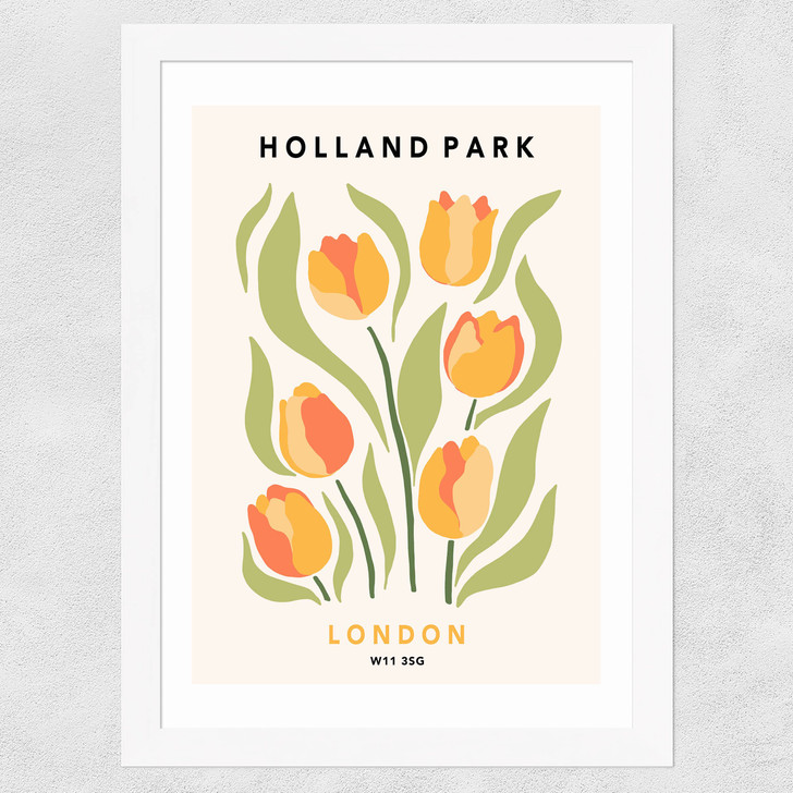 Holland Park II Wide White Frame