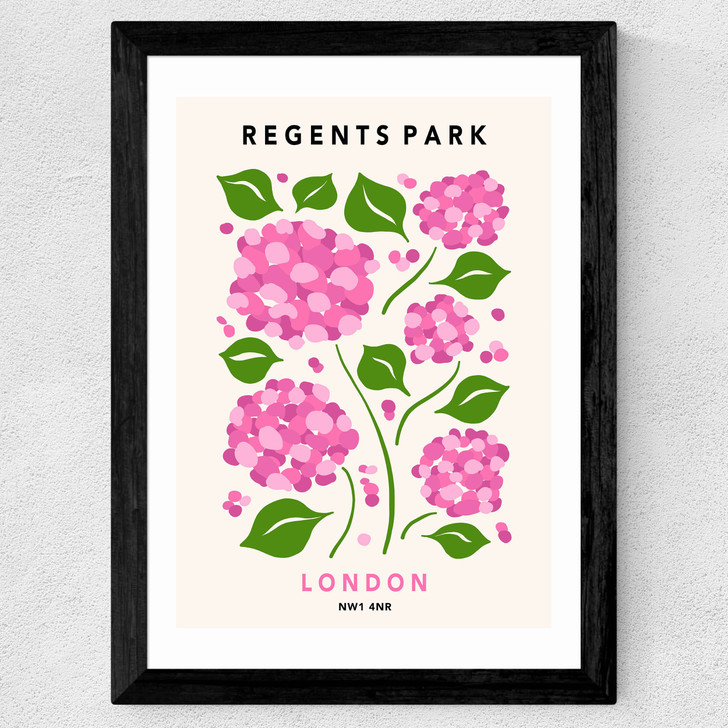 Regents Park II Wide Black Frame