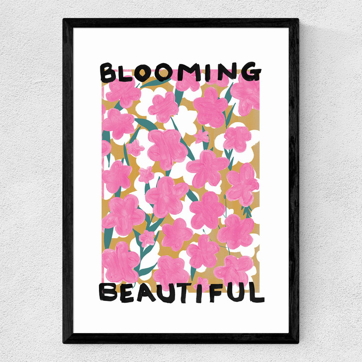 Blooming Beautiful Medium Black Frame Blooming Beautiful Medium Black Frame