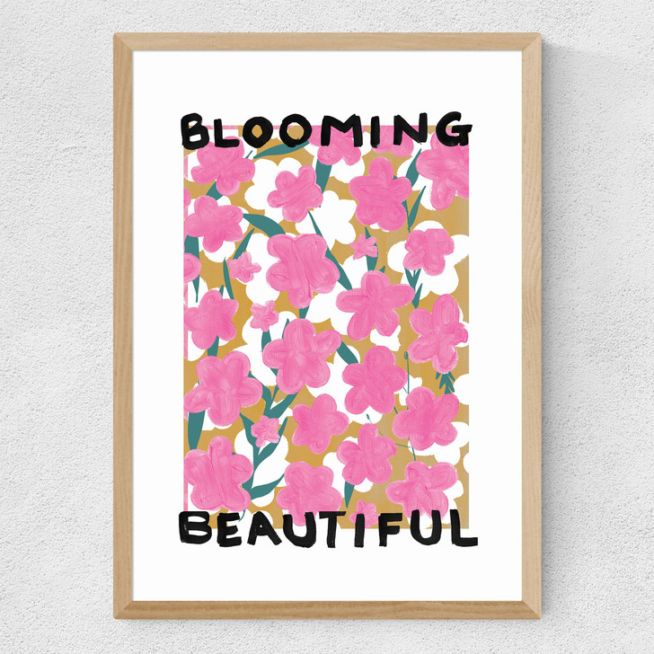 Blooming Beautiful Medium Oak Frame