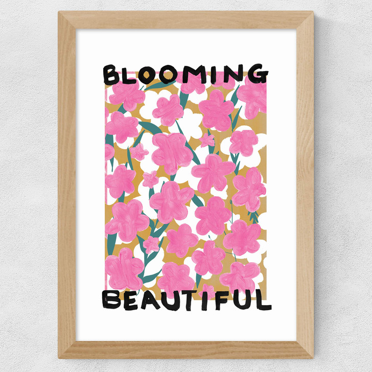 Blooming Beautiful Wide Oak Frame