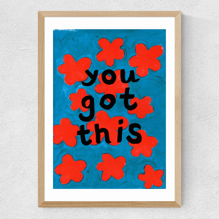 You Got This Medium Oak Frame You Got This Medium Oak Frame