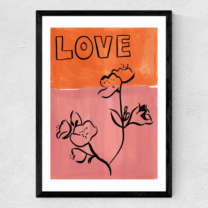 Blossom Love Medium Black Frame Blossom Love Medium Black Frame