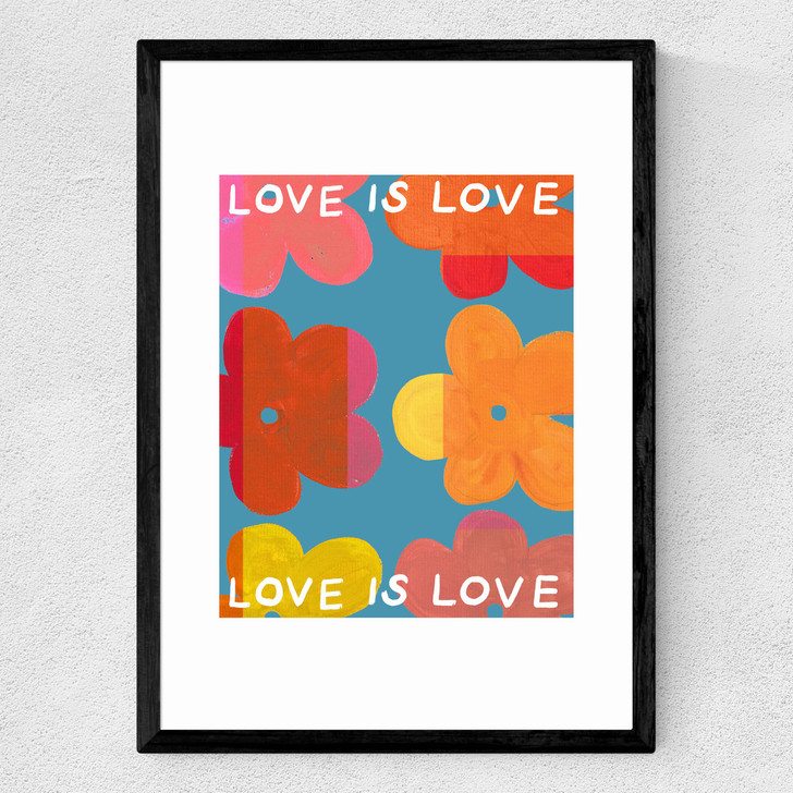 Love is Love III Medium Black Frame Love is Love III Medium Black Frame