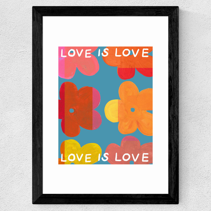 Love is Love III Wide Black Frame Love is Love III Wide Black Frame